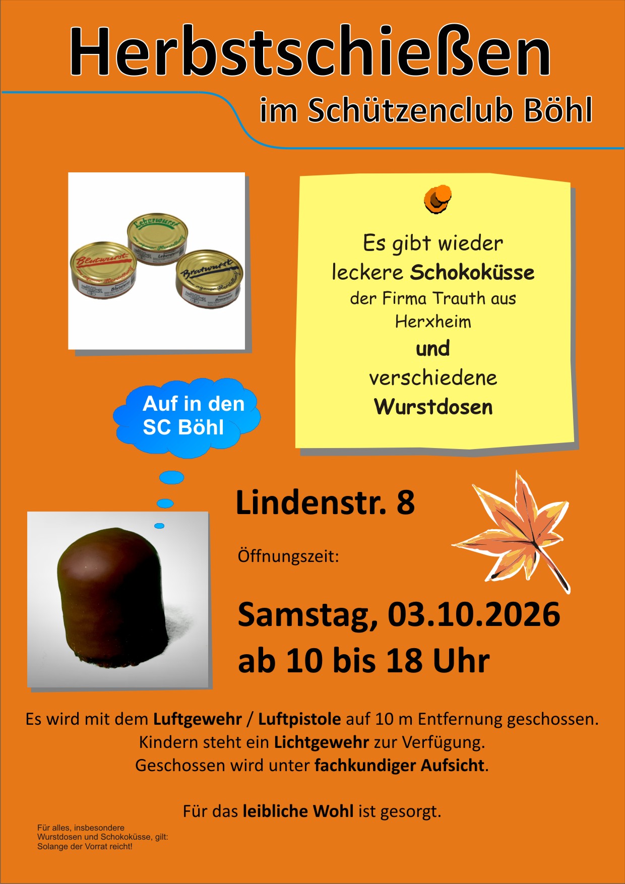 Plakat Herbstschießen
